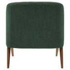 Fauteuil d'appoint du milieu du siècle, pieds Wishbone, siège simple – Vert / Crème