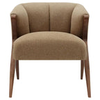 Fauteuil d'appoint du milieu du siècle, pieds Wishbone, siège simple – Vert / Crème