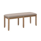 Banquette de salle à manger sans dossier, anthracite foncé/beige ou gris cérusé/gris, rembourrée, 2 places