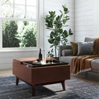 WYNDENHALL Ethan 34 inch Wide Mid Century Modern Rectangle Table Ottoman