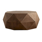 Table basse rétro à motifs en relief, blanc/chêne/noir, bois de sapin, aucun assemblage, 1 personne