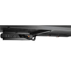 Bureau de jeu noir/rouge avec étagère pour écran, utilisateur unique, cadre en acier