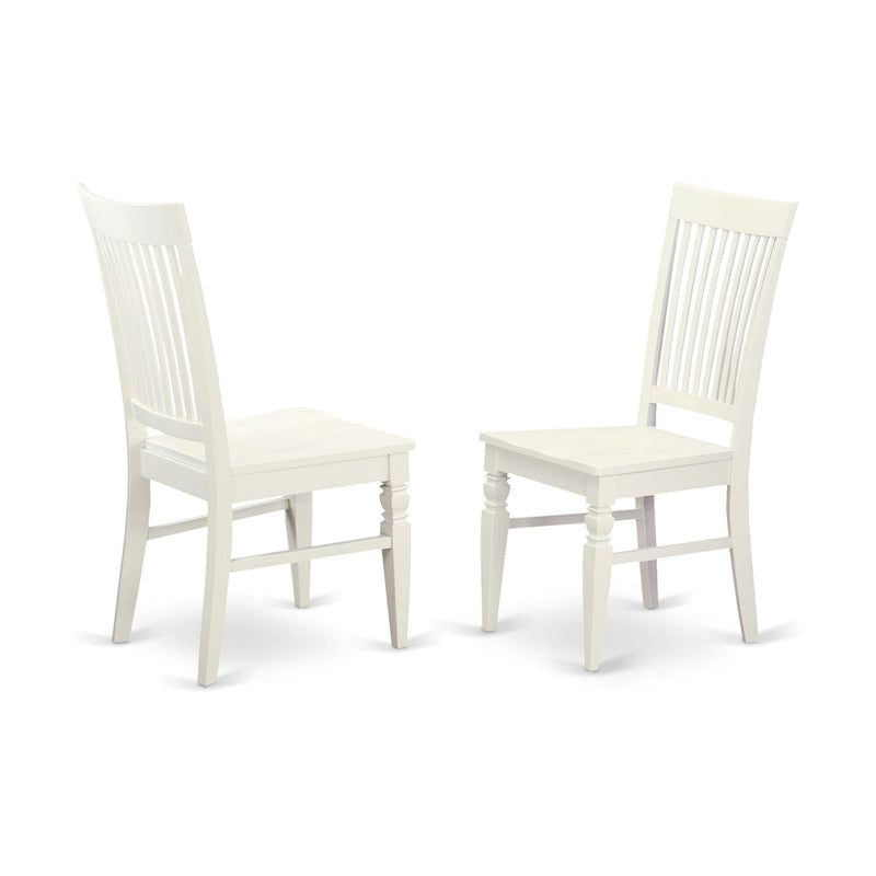 Ensemble de salle à manger 7 pièces avec table à rallonge papillon et 6 chaises, Cerisier noir / Blanc lin, 6 places