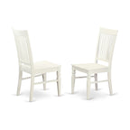 Ensemble de salle à manger 7 pièces avec table à rallonge papillon et 6 chaises, Cerisier noir / Blanc lin, 6 places