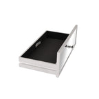 Bureau de toilette-écritoire réversible miroir argenté, 1 personne