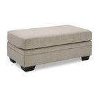 Pouf rembourré, Polyester, Taupe / Muscade, 1 place