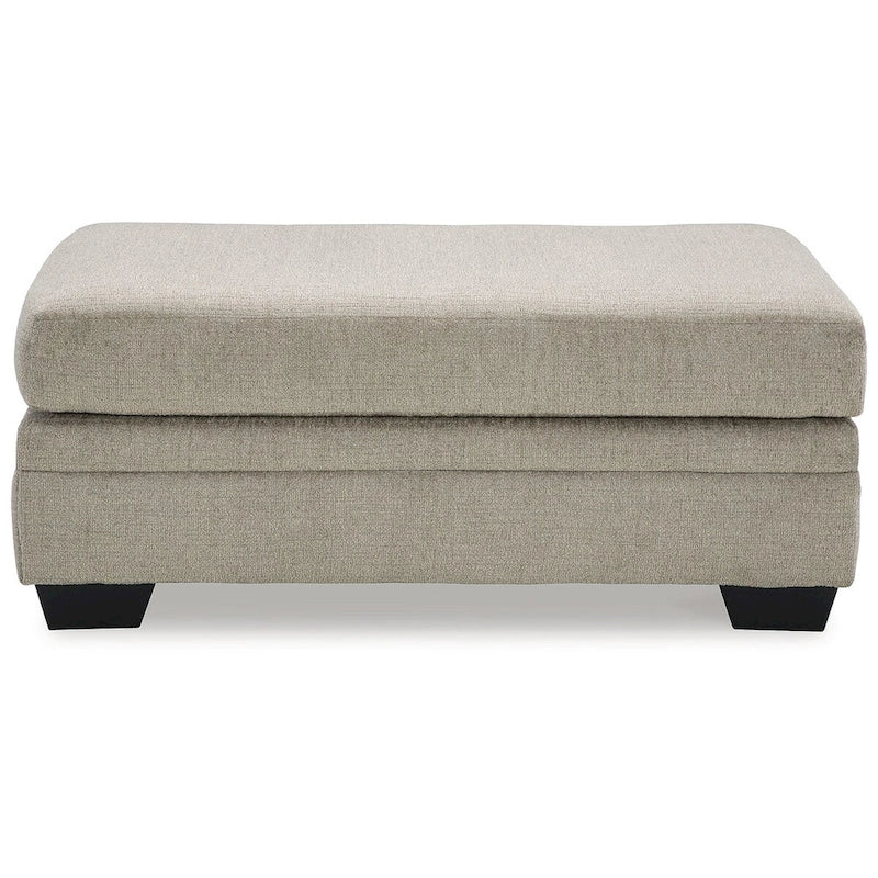 Pouf rembourré, Polyester, Taupe / Muscade, 1 place