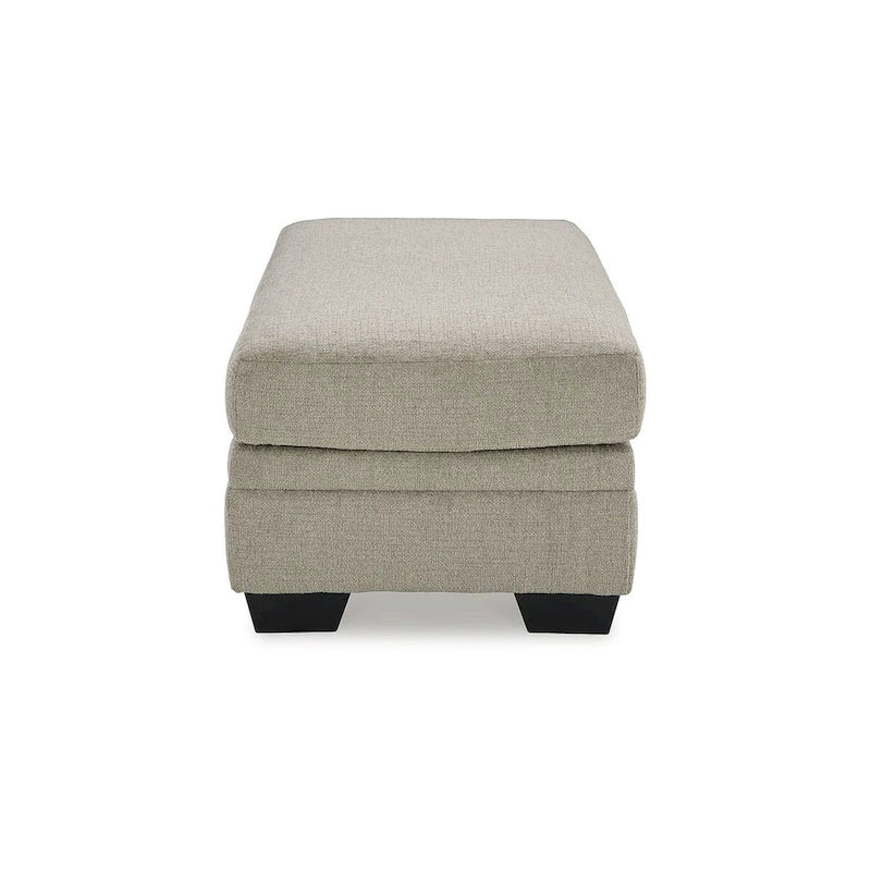 Pouf rembourré, Polyester, Taupe / Muscade, 1 place