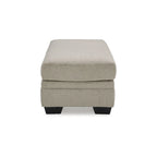 Pouf rembourré, Polyester, Taupe / Muscade, 1 place