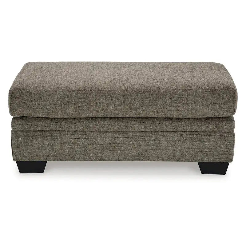 Pouf rembourré, Polyester, Taupe / Muscade, 1 place