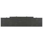 Console 4 tiroirs avec étagère inférieure | Noir vieilli / Bleu marine / Blanc vieilli