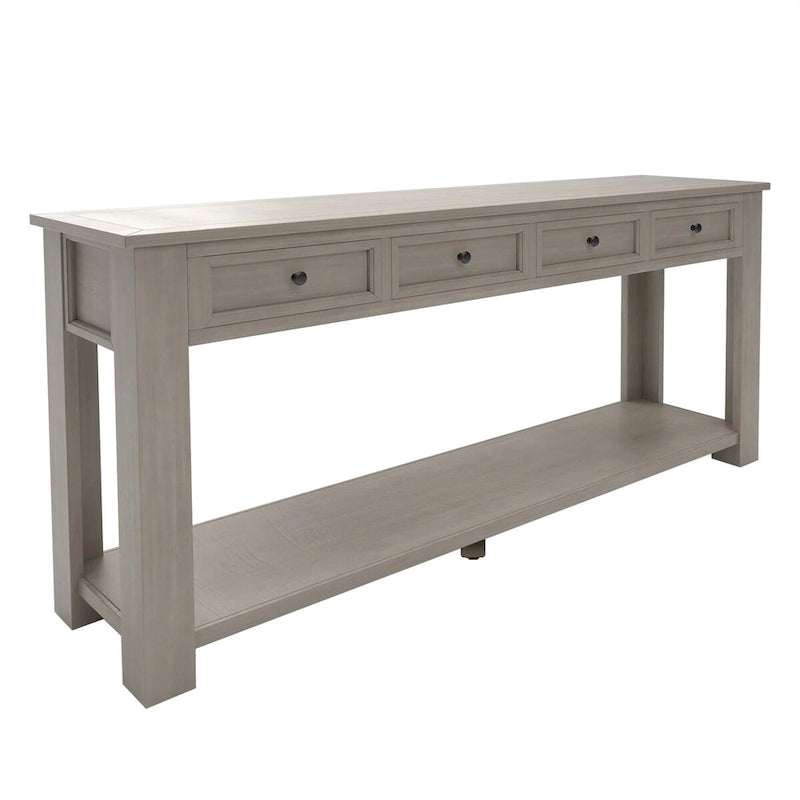 Table console avec 4 tiroirs et une étagère inférieure | Multicolore | Entrée Couloir