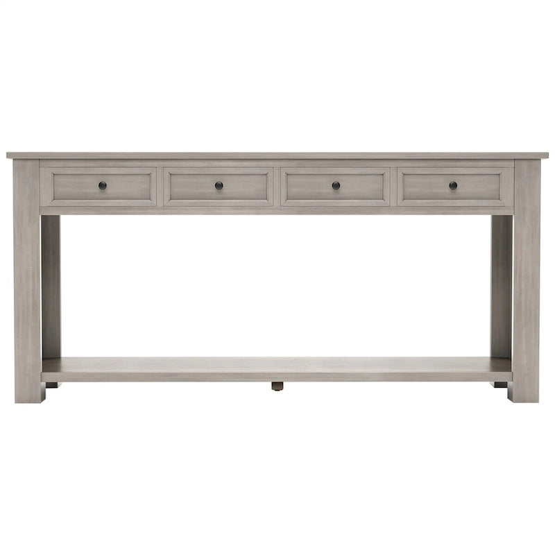 Table console avec 4 tiroirs et une étagère inférieure | Multicolore | Entrée Couloir