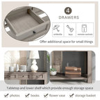 Table console avec 4 tiroirs et une étagère inférieure | Multicolore | Entrée Couloir