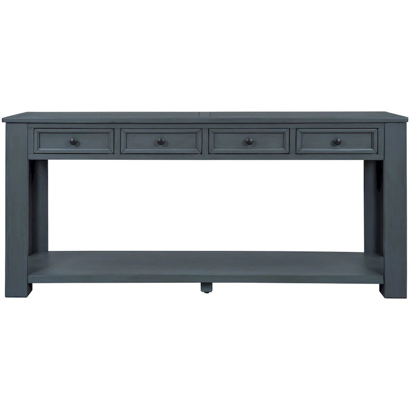 Table console avec 4 tiroirs et une étagère inférieure | Multicolore | Entrée Couloir
