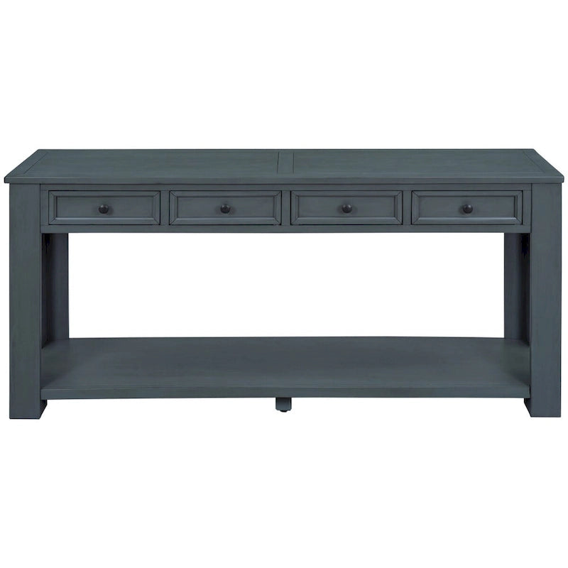Table console avec 4 tiroirs et une étagère inférieure | Multicolore | Entrée Couloir