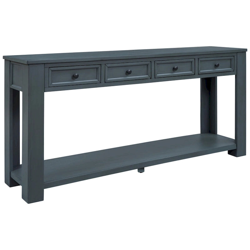 Table console avec 4 tiroirs et une étagère inférieure | Multicolore | Entrée Couloir