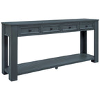 Table console avec 4 tiroirs et une étagère inférieure | Multicolore | Entrée Couloir