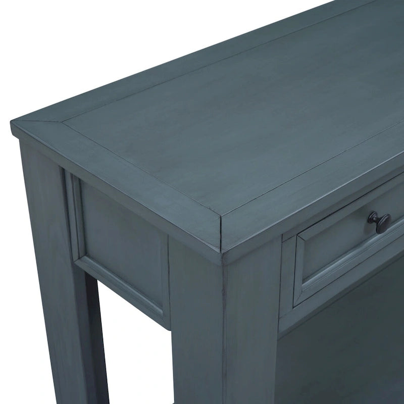 Table console avec 4 tiroirs et une étagère inférieure | Multicolore | Entrée Couloir