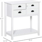 Meuble de rangement 4 tiroirs avec étagère supérieure, blanc/rouge/gris, 1 personne