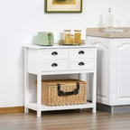 Meuble de rangement 4 tiroirs avec étagère supérieure, blanc/rouge/gris, 1 personne