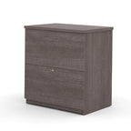 Classeur latéral à 2 tiroirs de 29 po – Chocolat foncé / Gris écorce / Blanc, assemblage par 2 personnes