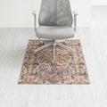 Tapis de chaise jacquard multicolore, pliable en deux, 102 x 137 cm, 1 personne