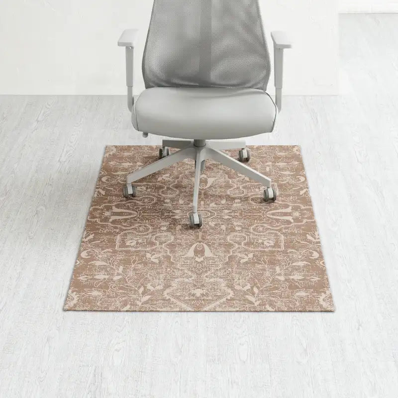 Tapis de chaise jacquard multicolore, pliable en deux, 102 x 137 cm, 1 personne