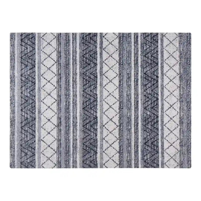 Tapis de chaise jacquard multicolore, pliable en deux, 102 x 137 cm, 1 personne