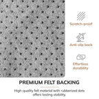 Tapis de chaise jacquard multicolore, pliable en deux, 102 x 137 cm, 1 personne