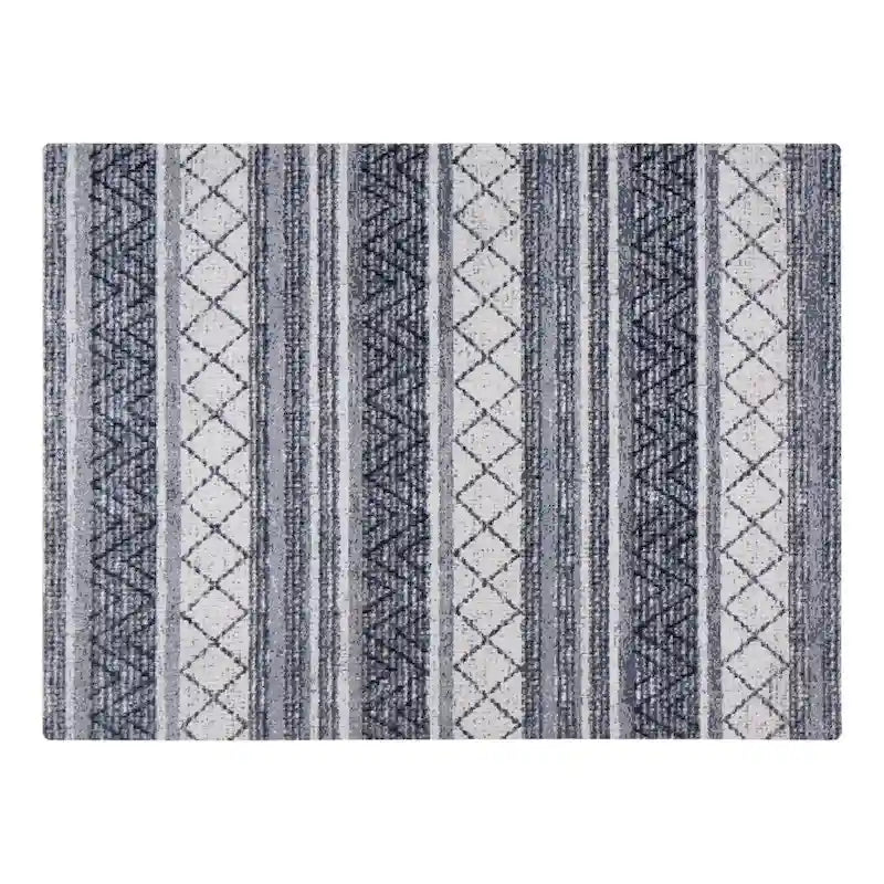 Tapis de chaise jacquard multicolore, pliable en deux, 102 x 137 cm, 1 personne