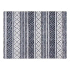 Tapis de chaise jacquard multicolore, pliable en deux, 102 x 137 cm, 1 personne