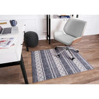 Tapis de chaise jacquard multicolore, pliable en deux, 102 x 137 cm, 1 personne