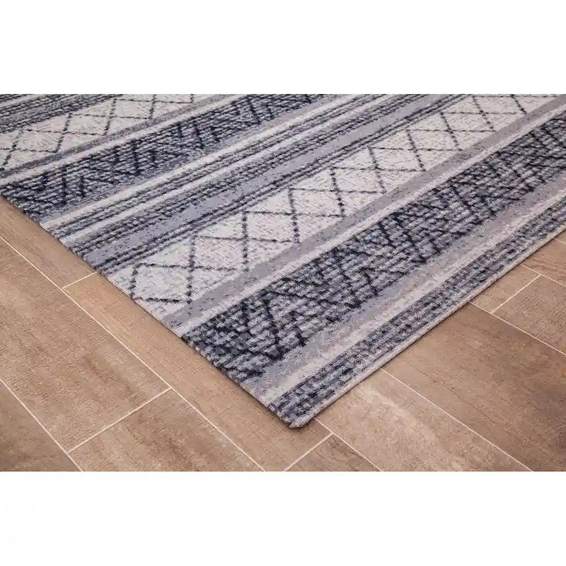 Tapis de chaise jacquard multicolore, pliable en deux, 102 x 137 cm, 1 personne