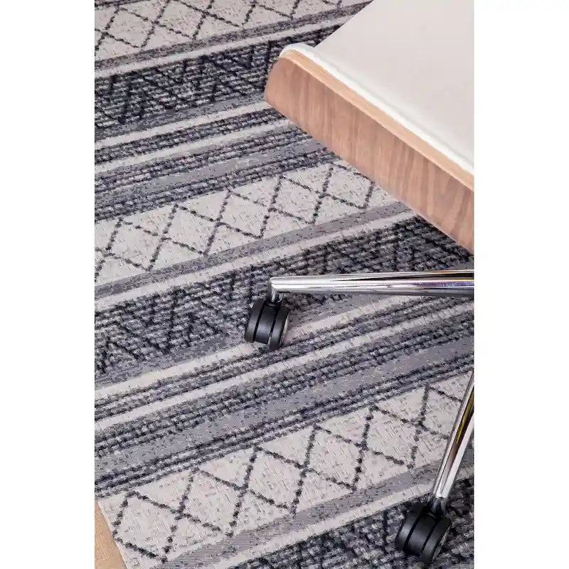 Tapis de chaise jacquard multicolore, pliable en deux, 102 x 137 cm, 1 personne