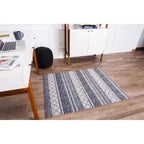 Tapis de chaise jacquard multicolore, pliable en deux, 102 x 137 cm, 1 personne