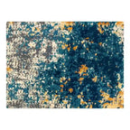 Tapis de chaise jacquard multicolore, pliable en deux, 102 x 137 cm, 1 personne