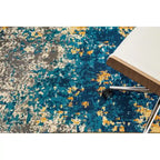 Tapis de chaise jacquard multicolore, pliable en deux, 102 x 137 cm, 1 personne
