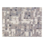Tapis de chaise jacquard multicolore, pliable en deux, 102 x 137 cm, 1 personne