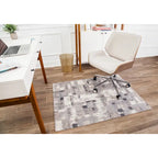 Tapis de chaise jacquard multicolore, pliable en deux, 102 x 137 cm, 1 personne