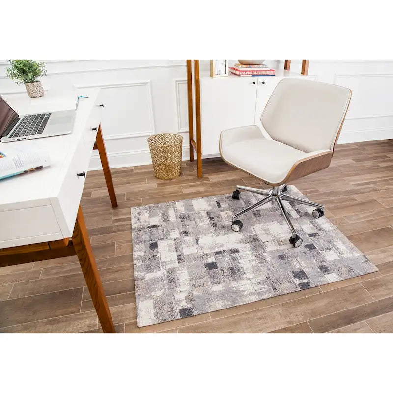 Tapis de chaise jacquard multicolore, pliable en deux, 102 x 137 cm, 1 personne