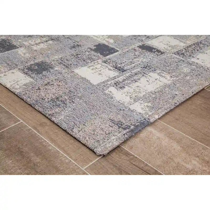 Tapis de chaise jacquard multicolore, pliable en deux, 102 x 137 cm, 1 personne