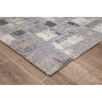 Tapis de chaise jacquard multicolore, pliable en deux, 102 x 137 cm, 1 personne