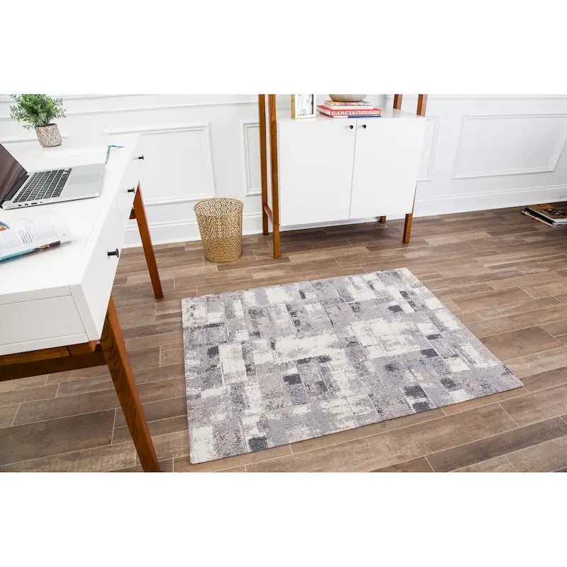 Tapis de chaise jacquard multicolore, pliable en deux, 102 x 137 cm, 1 personne