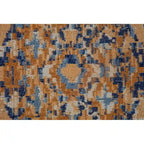 Tapis de chaise jacquard multicolore, pliable en deux, 102 x 137 cm, 1 personne