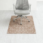 Tapis de chaise jacquard multicolore, pliable en deux, 102 x 137 cm, 1 personne