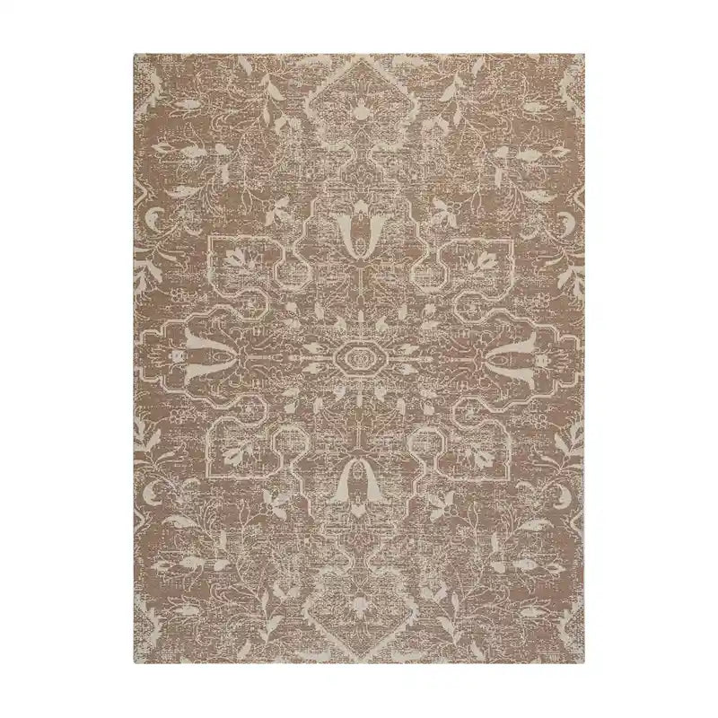 Tapis de chaise jacquard multicolore, pliable en deux, 102 x 137 cm, 1 personne