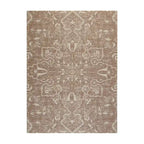 Tapis de chaise jacquard multicolore, pliable en deux, 102 x 137 cm, 1 personne