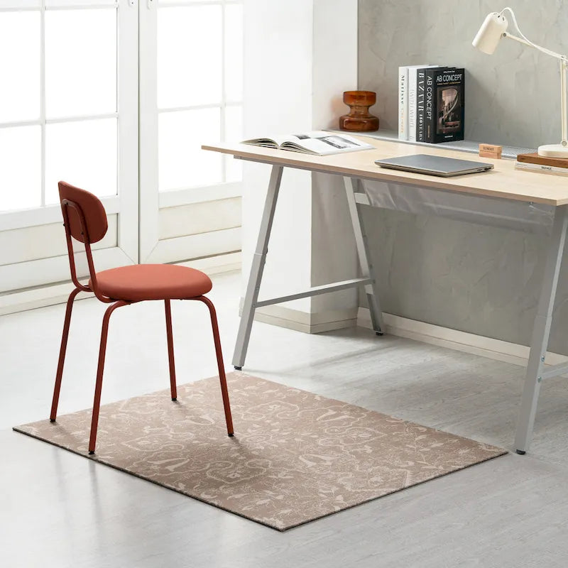 Tapis de chaise jacquard multicolore, pliable en deux, 102 x 137 cm, 1 personne