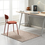 Tapis de chaise jacquard multicolore, pliable en deux, 102 x 137 cm, 1 personne